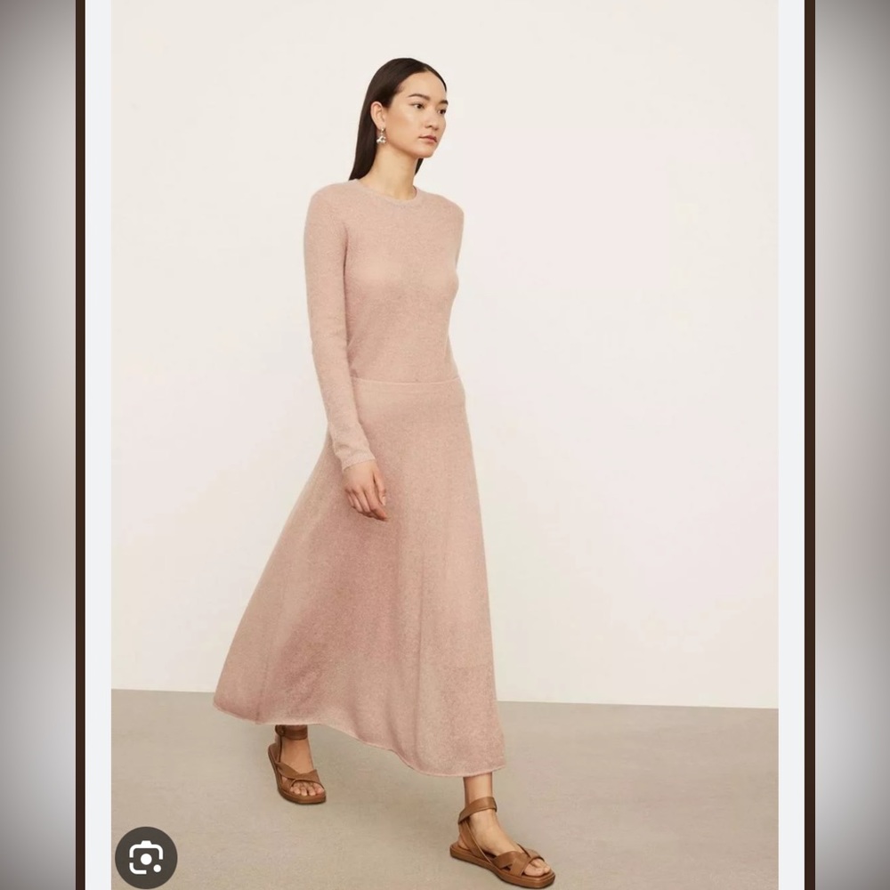 Vince brushed swing skirt terra rose
